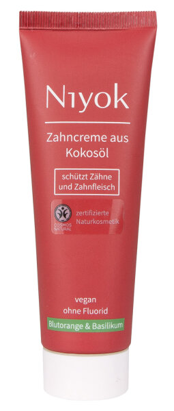 Niyok Zahncreme Blutorange & Basilikum