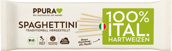 PPURA Spaghettini aus Hartweizen bio 500g