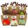 Papierdrachen DIY Adventskalender zum Befüllen - Rentiere bunt