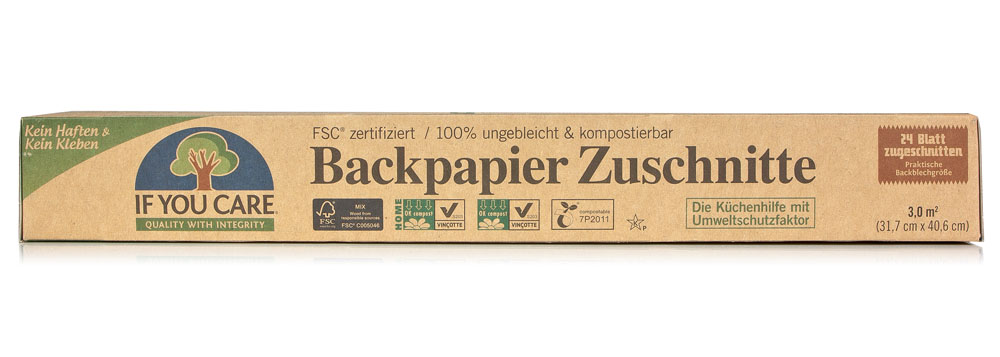 If you Care backpapier Back Chapa revestir,  2 x 24 unidades 2 unidades  100% crudo de madera papel 